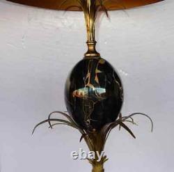 1950/70 Pair Of Lamps Maison Charles En Bronze Et Ouf En Marbre Portor Signed