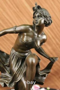 20 Classic Dancer Bronze Sign Statue Art Deco New Marble Fonte