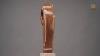 Abstract Wooden Sculpture Signed Michel Couqueberg