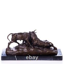 Antique Bronze Figurine Bullfighter on Black Marble Signed