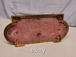 Antique Bronze Inkwell signed LEMIRE SUSSE BROTHERS and Marble. Cherub Love