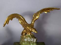 Antique gilt bronze and marble pen holder, signed A. Marionnet (1852–1910) C404 Antique gilt bronze and marble pen holder, signed A. Marionnet (1852–1910) C404