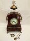 Antique Marble And Bronze Napoleon Iii Clock With Signed Fireplace Trim