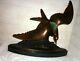 Bronze Bird By Lorino Circa 1930 Large Subject H 55cm Seabird
