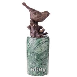Bronze Bird Sculpture on a Marble Base after Milo