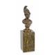 Bronze Bust Of Athena On A Black Marble Base, Signed