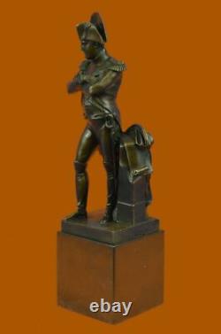 Bronze Bust of Napoleon Bonaparte Signed RARE VINTAGE Marble Sculpture