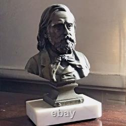 Bronze Bust on Marble P. Dupont Lyon Decor Clock or Pendulum French Antique