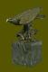 Bronze Eagle Catch Signed Bronze Sculpture With Marble Base Miguel Lopez Sale