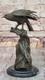 Bronze Eagle Perched On Classic Marble Animal Sculpture Signed Open Sale