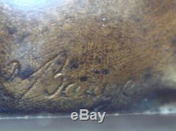 Bronze Lion 16 CM X 7 CM Medium Marble Signed Barye