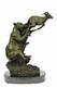Bronze Marble Sculpture Statue Sign Fonte Milo Jaguar Attacker Baby Gazelle