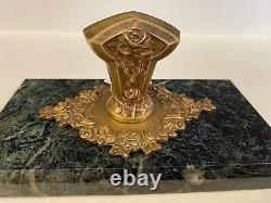 Bronze Paperweight Signed O. Lelièvre Late 19th Century Napoleon III Marble Base