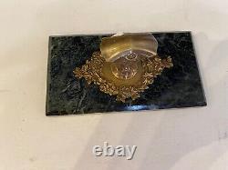 Bronze Paperweight Signed O. Lelièvre, Late 19th Century, Napoleon III, Marble Base
