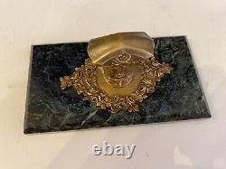 Bronze Paperweight Signed O. Lelièvre Late 19th Century Napoleon III Marble Base