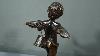 Bronze Putto With Tambourine, Signed A. Moreau, Late 19th Century, 29
