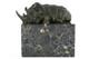 Bronze Rhinoceros Sculpture On A Black Marble Base After Milo
