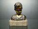 Bronze Sculpture Half''900 Signed From Martino Base In Marble