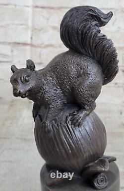 Bronze Sculpture Sale Marble Art Squirrel Paurtrot Signed Work