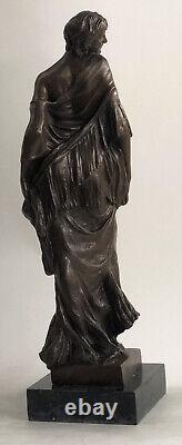 Bronze Sculpture Statue Signed Original Aldo Vitaleh 1920 Style Model Marble Art