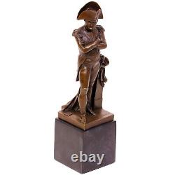 Bronze Sculpture of Napoleon Signed on Black Marble