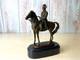 Bronze Sculpture Of Napoleon On Horseback On Black Marble After Antonio Canova