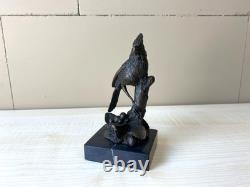 Bronze Sculpture of Northern Cardinal on Marble Base after Milo