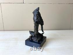 Bronze Sculpture of Northern Cardinal on Marble Base after Milo