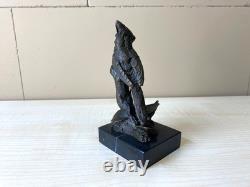 Bronze Sculpture of Northern Cardinal on Marble Base after Milo