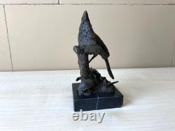 Bronze Sculpture of Northern Cardinal on Marble Base after Milo