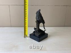 Bronze Sculpture of Northern Cardinal on Marble Base after Milo