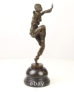 Bronze Sculpture of Scheherazade on a Black Marble Base After A. Laurel