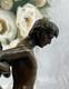 Bronze Sculpture Of Two Gay Men In Nude Marble Signed And Handmade