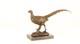 Bronze Sculpture Of A Pheasant On Black Marble After Milo