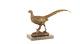 Bronze Sculpture Of A Pheasant On A Black Marble Signed