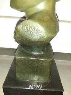 Bronze Signed Cipriani Ugo, Marble, Sculpture