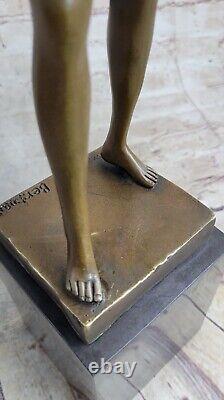 Bronze Villain on Marble Pedestal by Franz Bergman Signed Sale