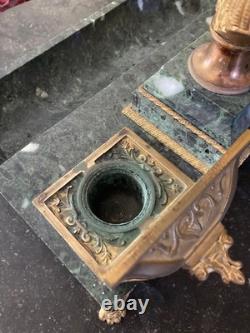Bronze and Marble Inkwell Empire Signed Thomire