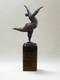 Bronze Sculpture After Milo Dancer Modern Art Marble Base 33cm