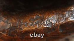 Bronze sculpture by Georges Braque numbered 9/30 signed Couple on marble base