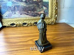 Bronze sculpture of Beethoven on a black marble base after François Truphème