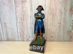 Bronze sculpture of Kaiser Napoleon on a marble base after Guillemin
