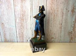 Bronze sculpture of Kaiser Napoleon on a marble base after Guillemin