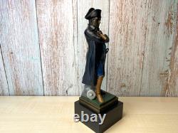 Bronze sculpture of Kaiser Napoleon on a marble base after Guillemin