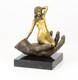 Bronze Sculpture Of A Hand Holding A Woman On A Marble Base After Juno