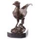 Bronze Sculpture On A Black Marble Base, Signed