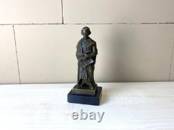 Bronze statue of Beethoven on a black marble base after François Truphème