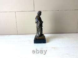 Bronze statue of Beethoven on a black marble base after François Truphème