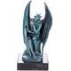 Bronze Statue Of A Devil With Green Patina On A Marble Base After Milo