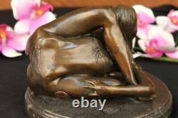 Chair Contortionists Dancer Signé Collector Bronze Edition Marble Sculpture